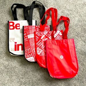Lululemon small shopping bags $5 each or 4 for $15